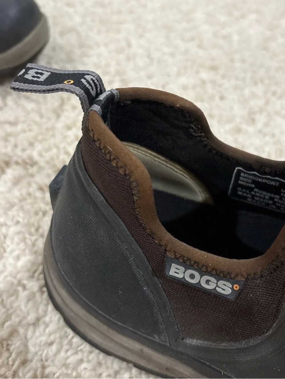 BOGS Men’s Bridgeport Waterproof Rubber Slip-On Ankle Boots Booties Size 11